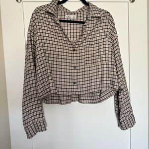 Hollister Plaid crop top